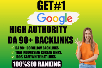 do high quality DR 90 and high tf 50 dofollow SEO backlinks