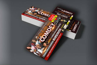 design ticket, event ticket, raffle ticket in 6 hrs