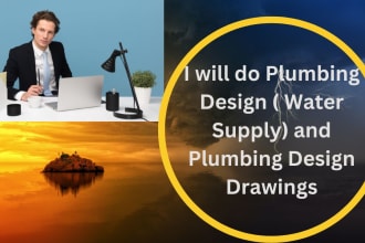 design water supply system, and plumbing design drawings