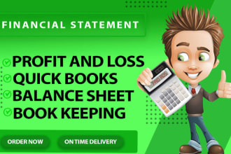 do profit and loss,balance sheet,invoicing,bookkeeping,quickbooks online