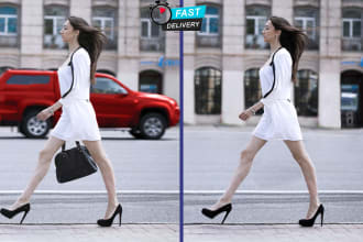add or remove object or people and merge images in photoshop editing