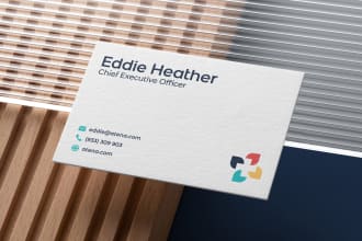 create a clean, minimal business card and stationery