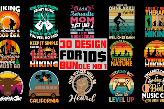 make bulk best custom trendy t shirt design bundle