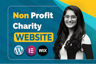 design clean nonprofit website for your charity, non profit org, and church
