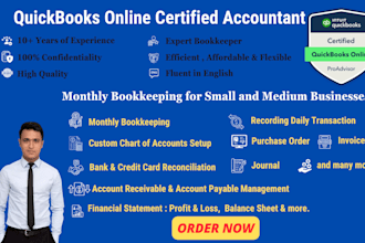 provide quickbooks online bookkeeping services for small businesses