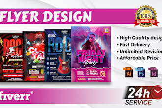 do an attractive event flyer, sports, club and dj flyer
