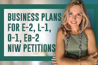 prepare a business plan for your US visa petitions
