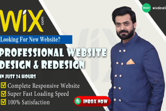 design, redesign your wix websites and fixed small issues