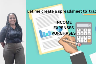 create an income and expenses excel sheet for your business