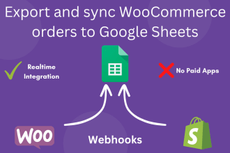 export and sync woocommerce orders with updates to google sheets in realtime