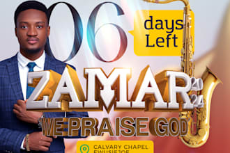 create a professionally, elegant church flyer