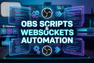 setup scripts and plugins for obs studio using websockets