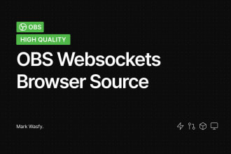 setup scripts for obs studio using websockets