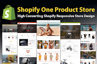 create shopify one product store, full dropshipping store