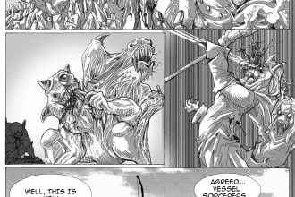 create webtoons, manga, and comics for a fee per panel