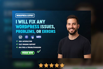 fix any wordpress issues, problems, or errors