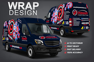 do professional van wrap design, vehicle wrap, car wrap design and truck wrap