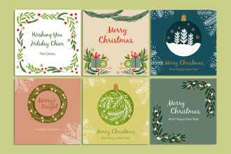 make beautiful christmas greeting card for you