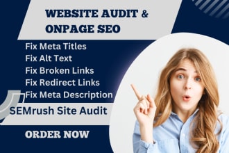do website audit with semrush and fix seo issues