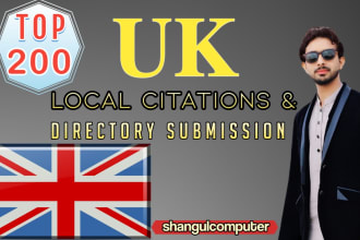 provide 200 UK business in local directories or local citation