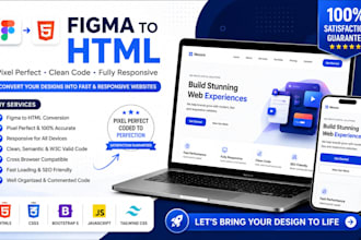 convert figma to html CSS bootstrap5 responsive html website
