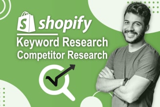 do shopify website seo keyword research and competitor analysis