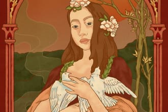 illustrate your idea into a beautiful vector art for you