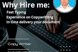 create your document with ms word,copy typing and retyping, PDF to word