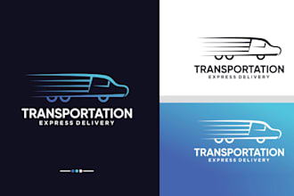 design beautiful transportation logo with unlimited revision