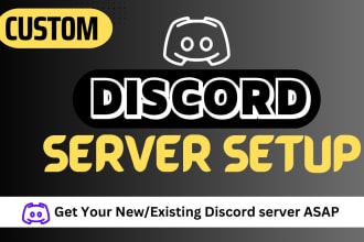do a custom discord server setup within 24 hours