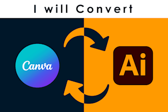 convert your canva design to illustrator