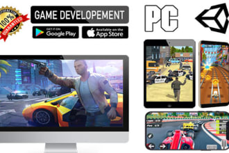 design 2d games, 3d game, UI, UX and level design