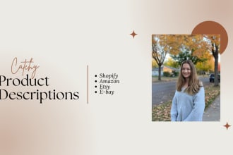 write SEO optimized product descriptions and gift guides