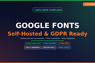 host google fonts locally as per gdpr compliance