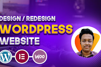 design redesign clone wordpress website in elementor, woocommerce