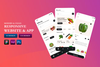 do mobile app ui design, dashboard, website ui ux design, ui ux design in figma