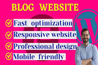 create blog wordpress website, wordpress blog website