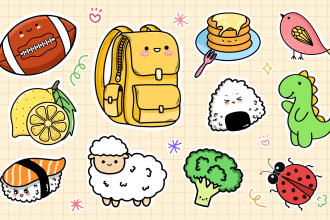 create hand drawn doodle icons, doodle illustrations