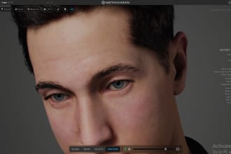 do metahuman, metahuman character, 3d metahuman character in ue5 and fbx file