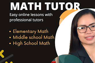 be your online math tutor