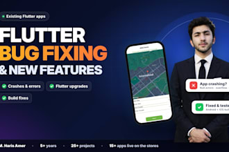 fix bugs, update or add new features to your flutter app