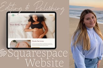 edit your squarespace website or portfolio site