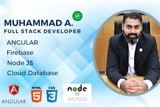 develop and integrate CRM, web app with angular and firebase