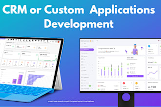 develop custom CRM, laravel PHP website for application