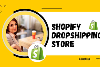 build a passive income dropshipping shopify store or website