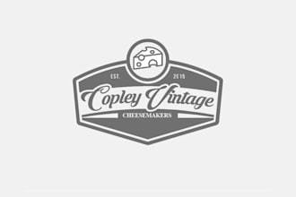 provide an amazing retro vintage, badge logo in 1 day