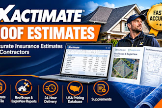 roof insurance claim  and supplements xactimate estimates