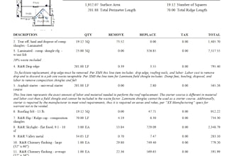 roof insurance claim  and supplements xactimate estimates