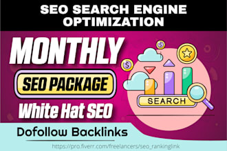provide monthly manual white hat off page SEO  backlinks top ranking