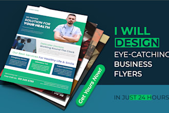product flyer design, brochures and promotional materials